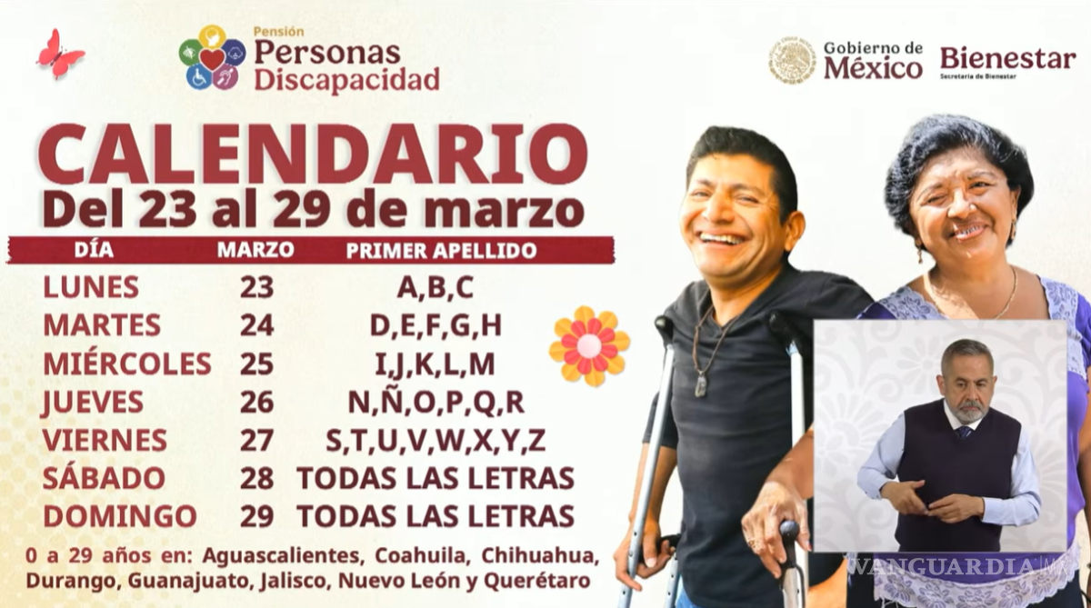 $!Anuncian registro para la Pensión Bienestar de personas con discapacidad: fechas y requisitos