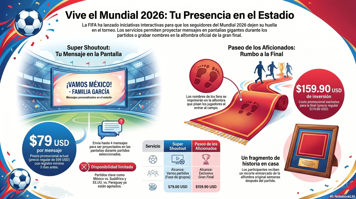 $!FIFA ofrece mensajes personalizados en partidos y ‘Paseo de los Aficionados’ durante Mundial 2026