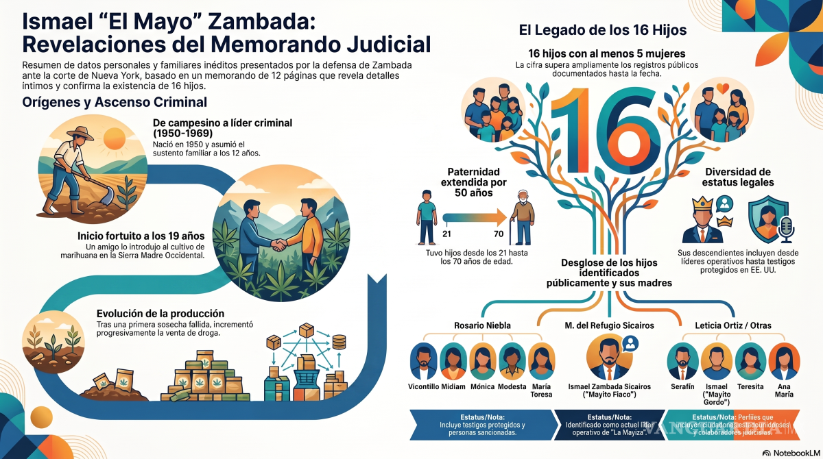 $!Defensa de ‘El Mayo’ Zambada revela que tiene 16 hijos en documento entregado a corte de Estados Unidos