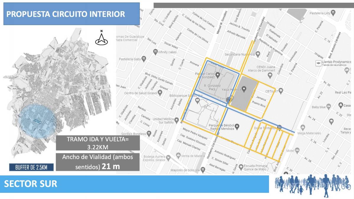 $!Esta es la propuesta que tiene el Implan para esta segunda ruta recreativa en la ciudad.