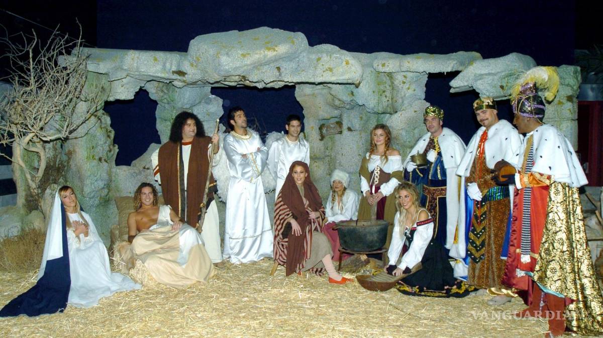 $!Belén viviente para la revista 40TV organizado en el municipio madrileño de Tres Cantos. EFE/Juan M. Espinosa