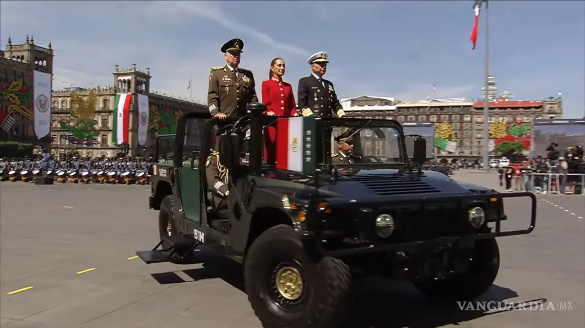 $!“México no será nunca colonia ni protectorado de nadie”: Sheinbaum durante el Desfile Militar 2026
