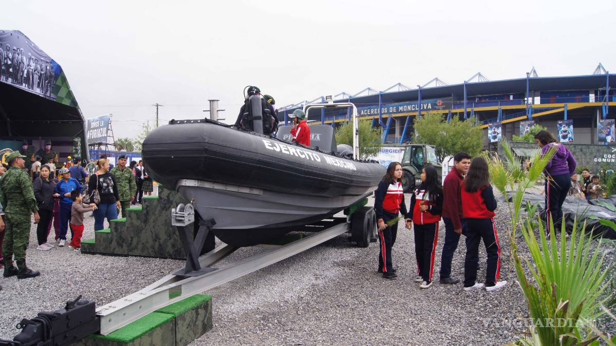 $!SEDENA y Miguel Riquelme inauguran en Monclova la exposición "Fuerzas Armadas... Pasión por Servir a México"