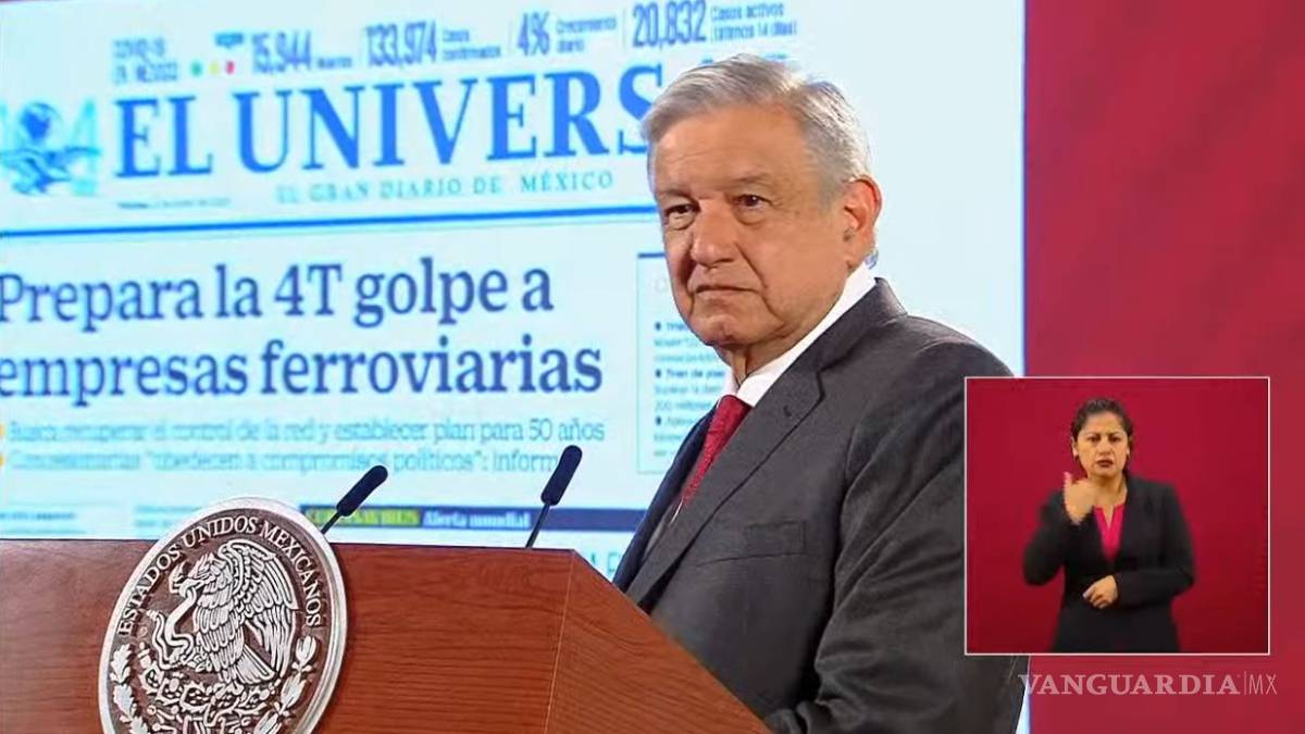 'Es una volada, no somos comunistas': AMLO niega plan para ir contra empresas ferrocarrileras