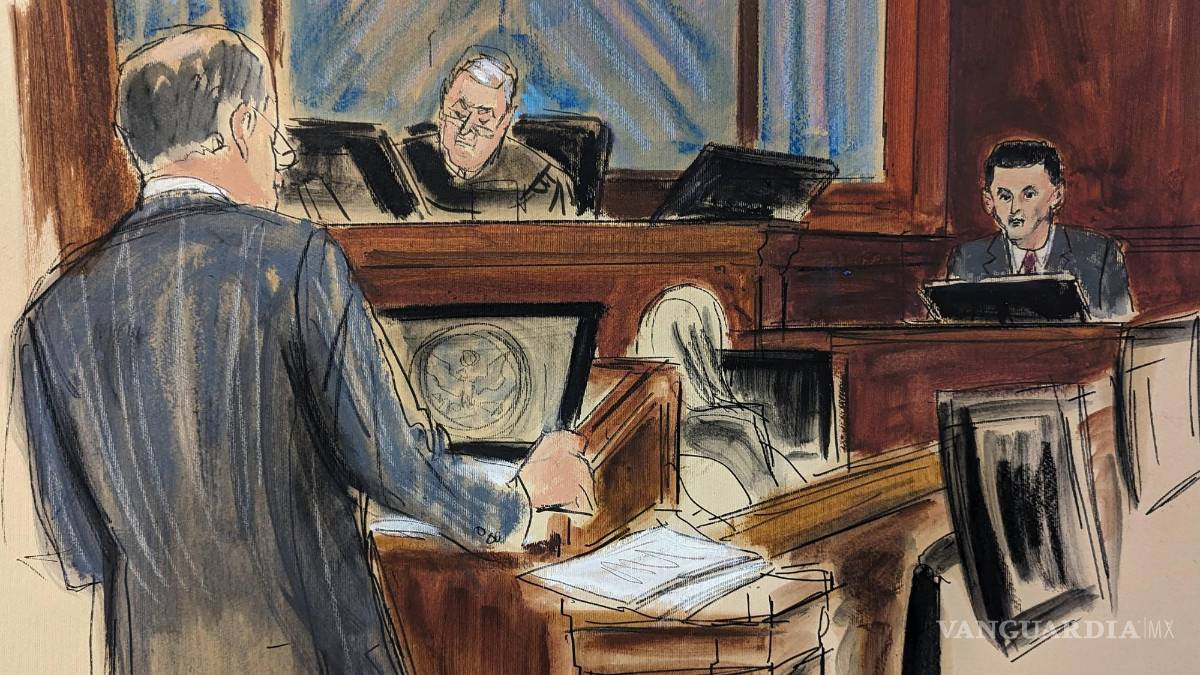 $!El fundador de FTX, Sam Bankman-Fried (d) es interrogado por su abogado, Mark Cohen, durante su juicio en el tribunal federal de Manhattan.