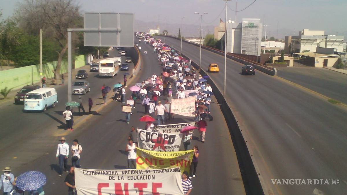 $!Maestros laguneros se suman al apoyo a docentes de Oaxaca