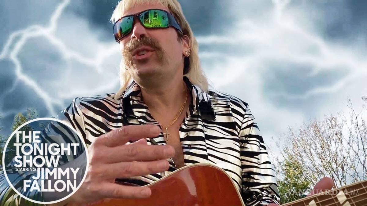$!Jimmy Fallon se convierte en Nicolas Cage e interpreta a un súper cómico... ¡Joe Exotic! (video)