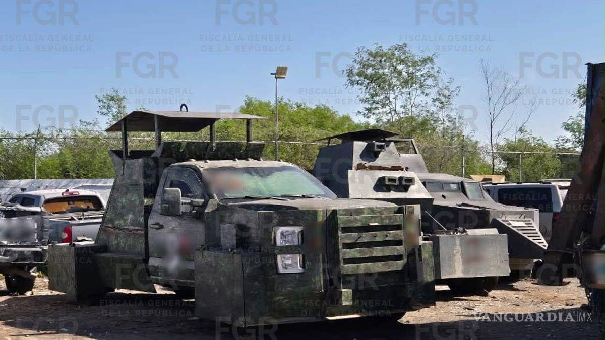 Destruyen en Tamaulipas 25 vehículos ‘monstruo’ con blindaje artesanal