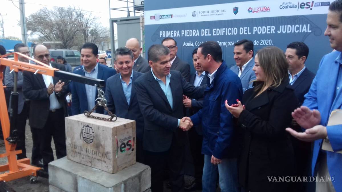 Buena noticia colocación de primera piedra de Centro de Justicia en Acuña: Emilio de Hoyos