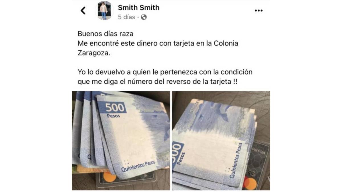 $!“Yo lo devuelvo a quien le pertenezca con la condición que me diga el número del reverso de la tarjeta”.