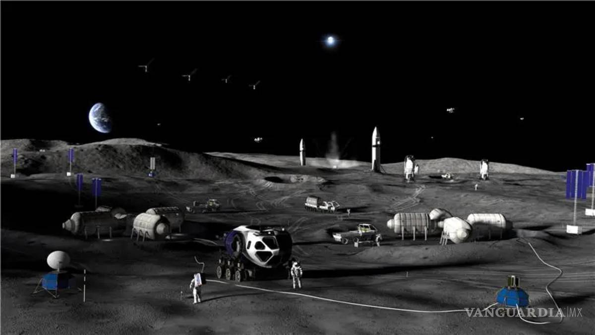 $!En la imagen un concepto artístico de la fase 3 de la base lunar de la NASA.