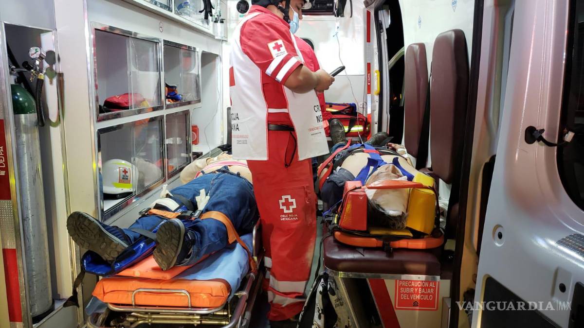 $!Los heridos serán trasladados a clínicas tanto en Saltillo como en Parras.