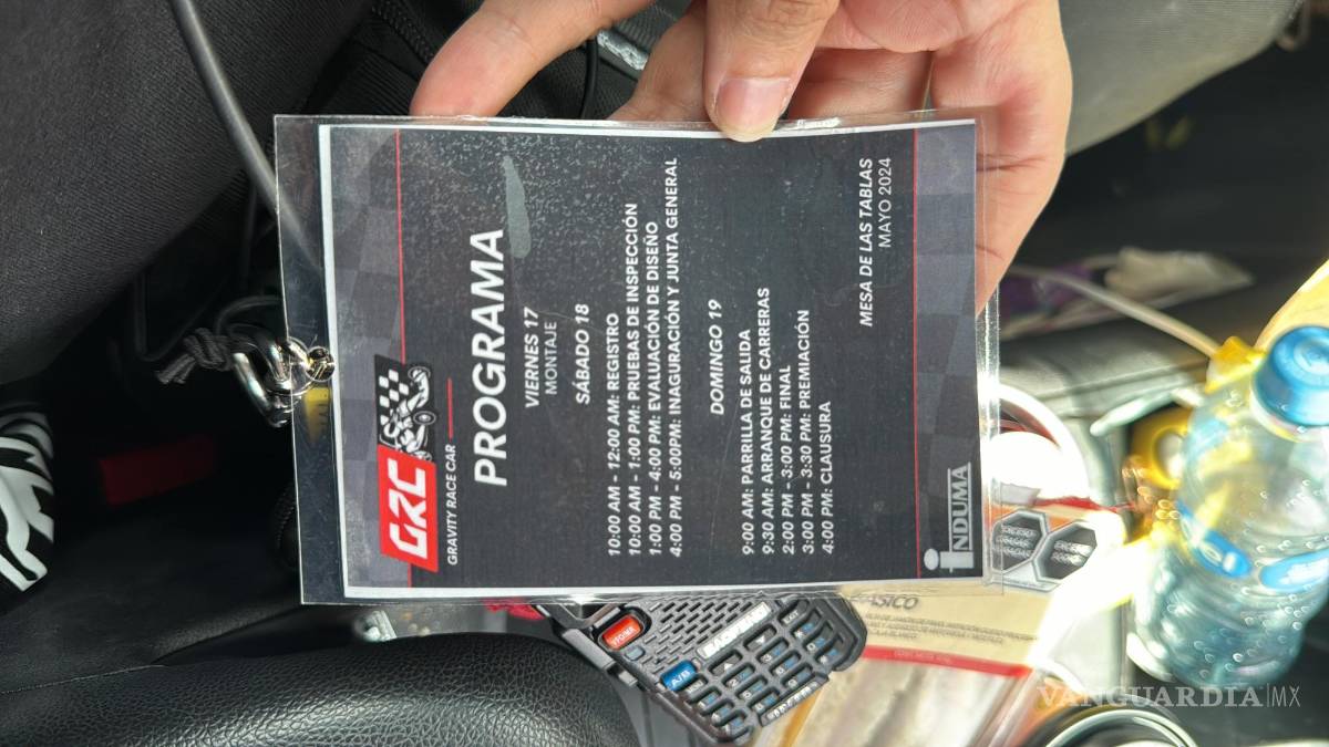 $!Programa del día del evento.