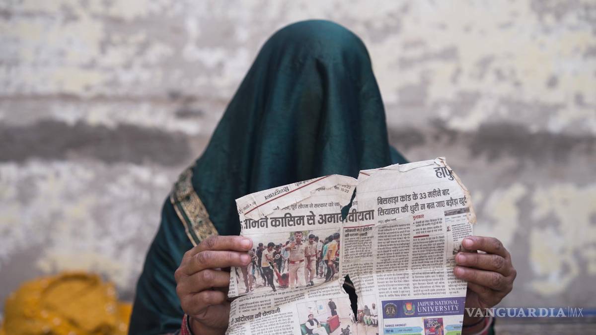 $!Naseema Qureshi, viuda del comerciante musulmán Qasim Qureshi, que murió en un linchamiento en la India motivado por mensajes falsos y odio religioso.