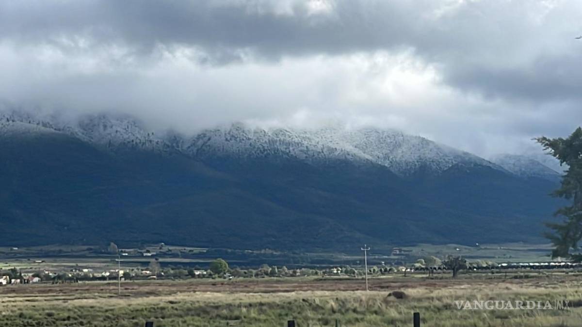 $!El Servicio Meteorológico Nacional había pronosticado la posibilidad de nieve en las zonas serranas de Coahuila, y el martes y miércoles ya se habían registrado episodios de aguanieve.
