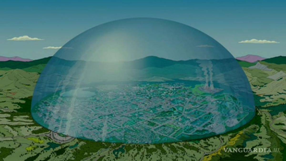 $!En la película de “Los Simpson”, podemos ver la utilización del domo en la ciudad para tener a los ciudadanos de Springfield completamente aislado.