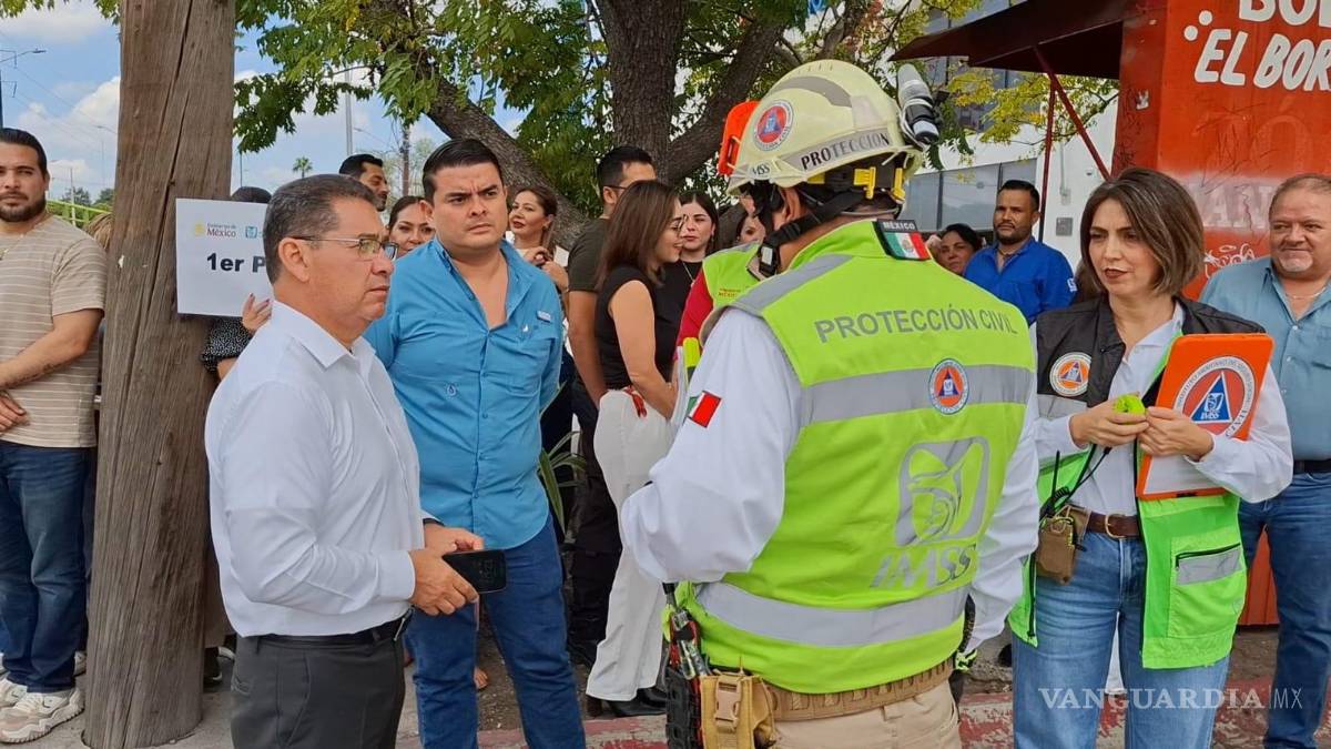 $!Un total de 264 personas fueron evacuadas durante el ejercicio, que concluyó en cuatro minutos.