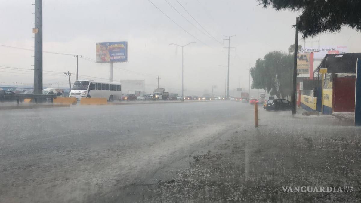 Sorprende fuerte granizada en algunas zonas de Saltillo
