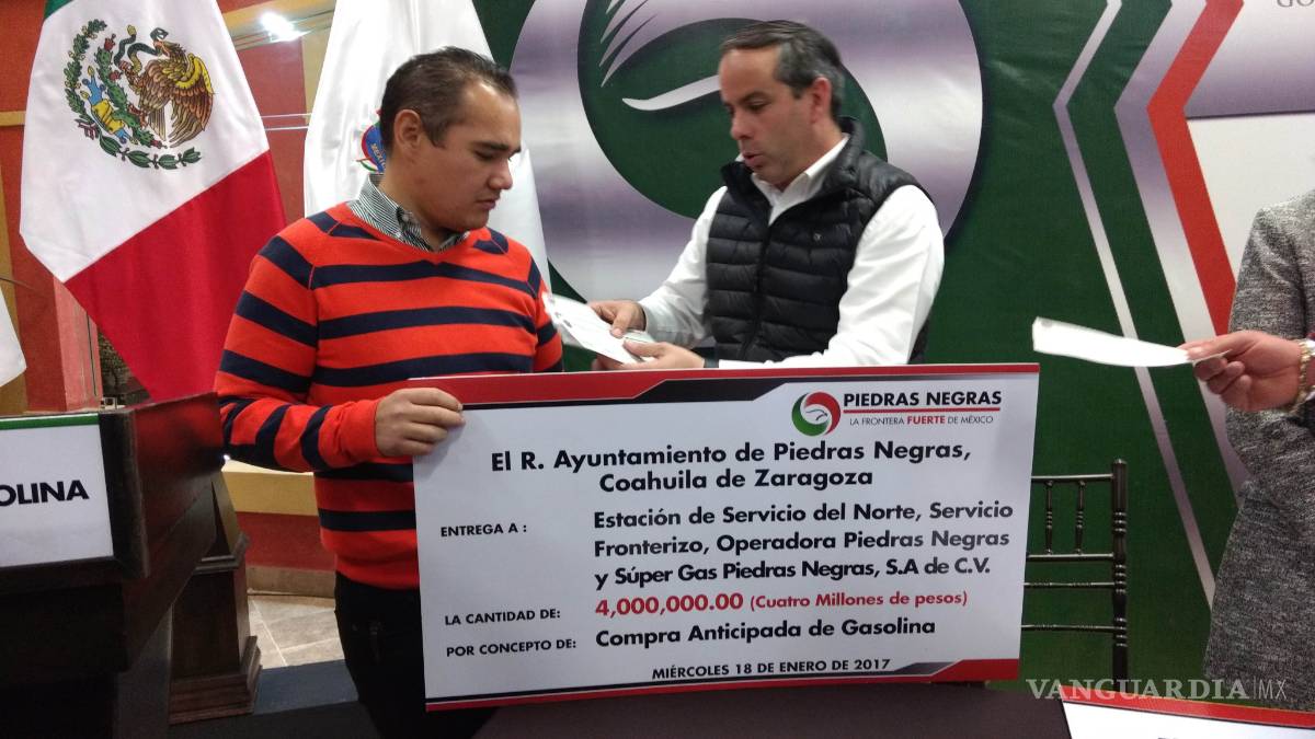 Anticipa Piedras Negras la compra de 4.61 millones de litros de gasolina magna