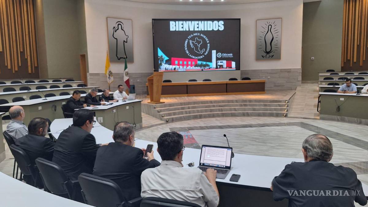 $!La conferencia de prensa en Piedras Negras reunió a obispos de ambos lados de la frontera para generar alternativas de apoyo a la comunidad migrante.