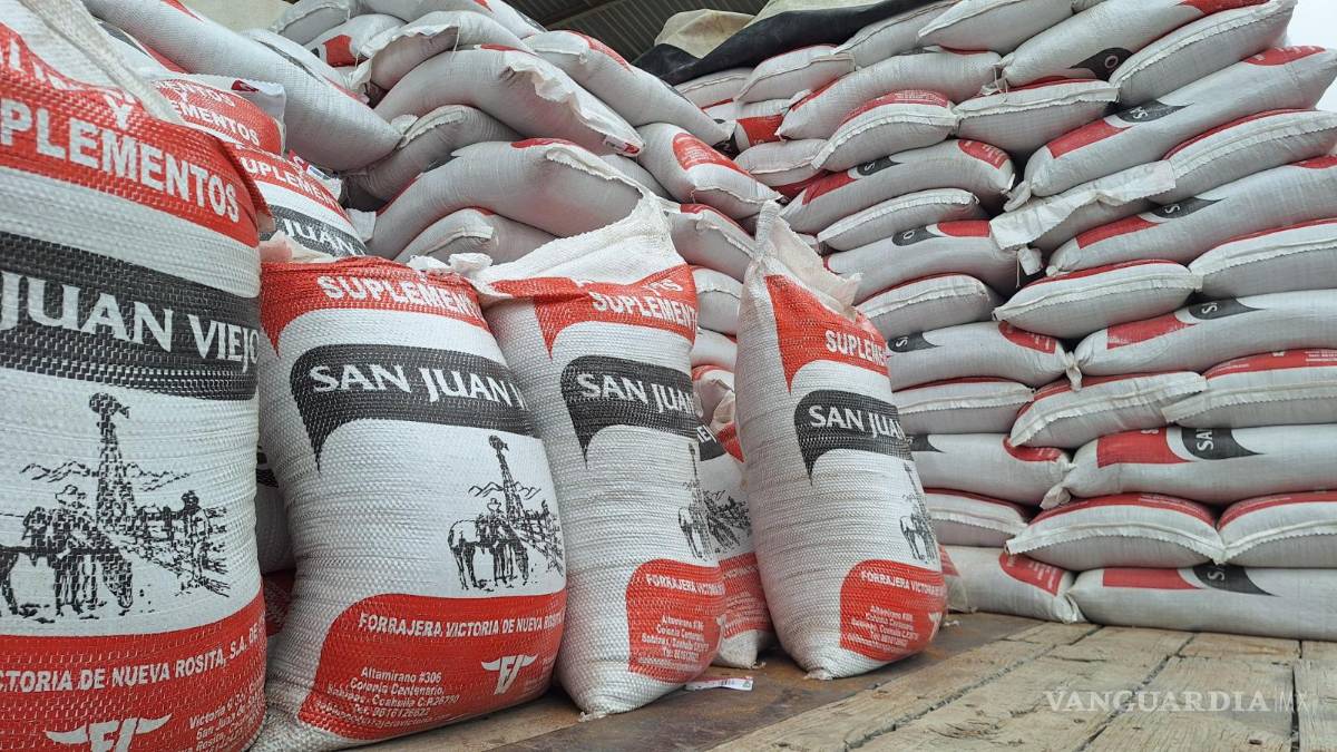 $!Entregarán 2,352 toneladas de alimento para ganado.