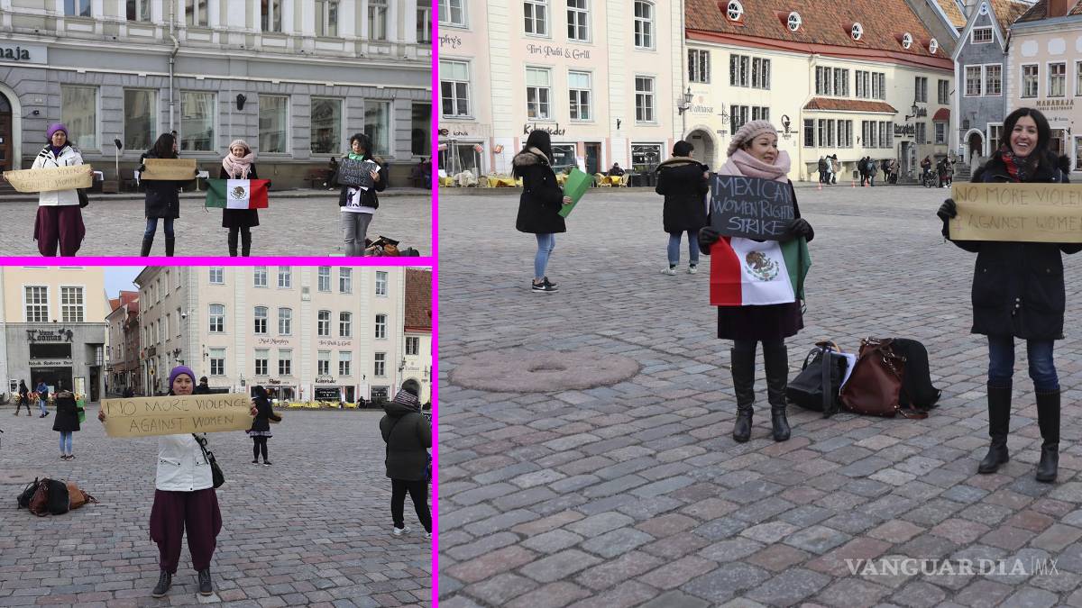 'De Estonia con amor para México': Mujeres expresaron su apoyo este Día Internacional de la Mujer