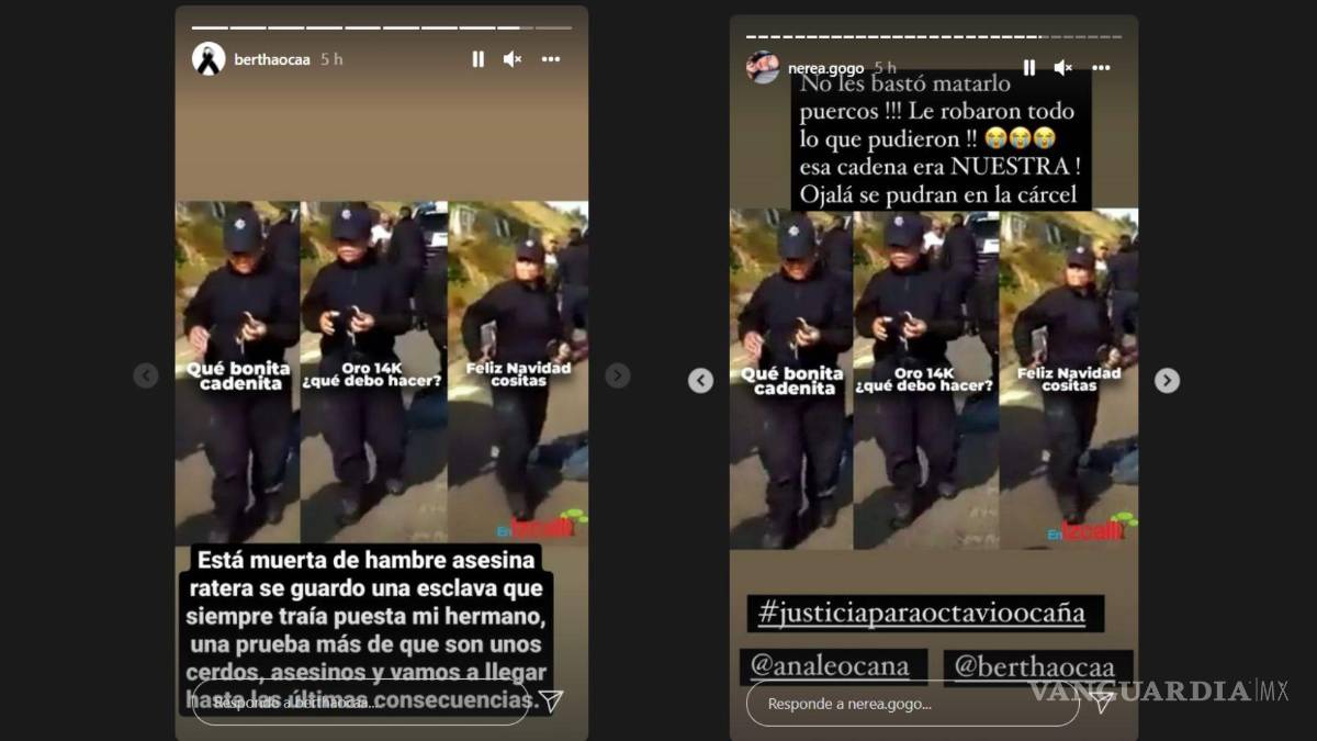 $!En los vídeos se puede observar la presunta pieza de joyería en las manos de la oficial