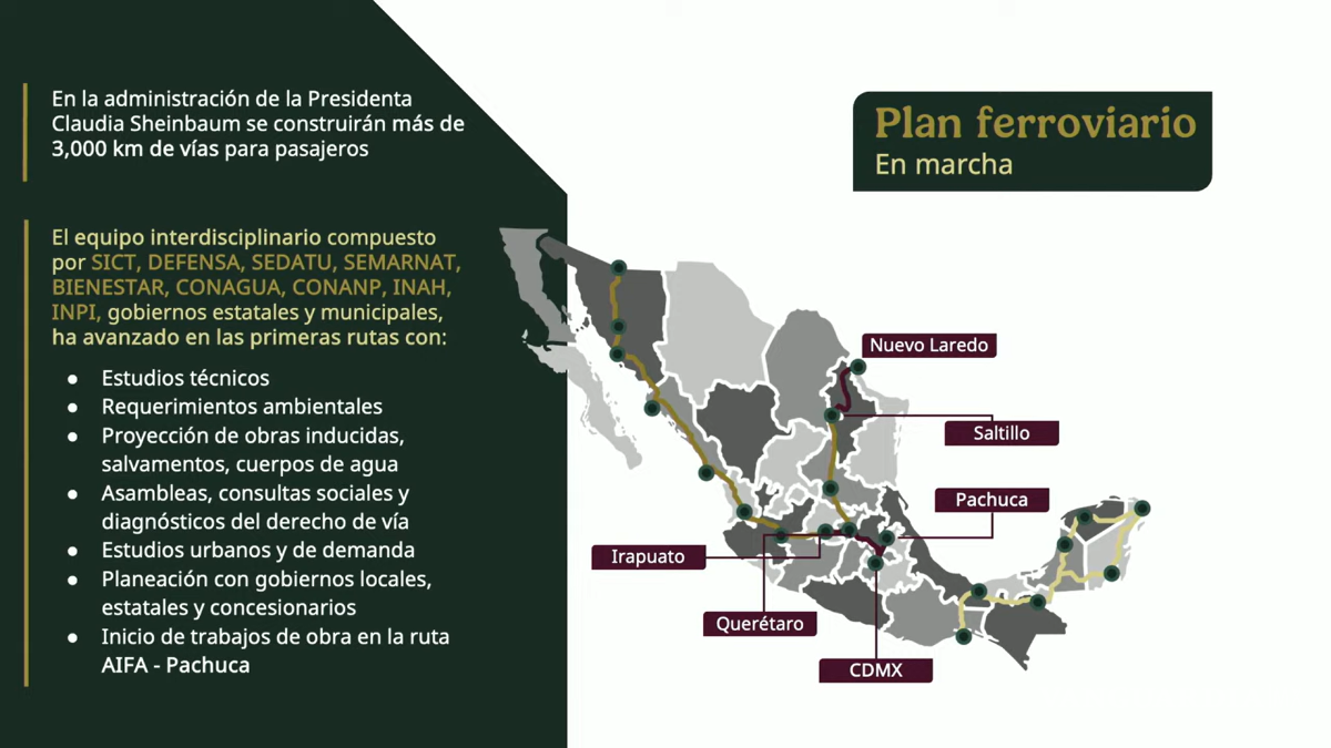 $!Avanza el proyecto del tren de pasajeros Saltillo - Nuevo Laredo; presentan paraderos preliminares
