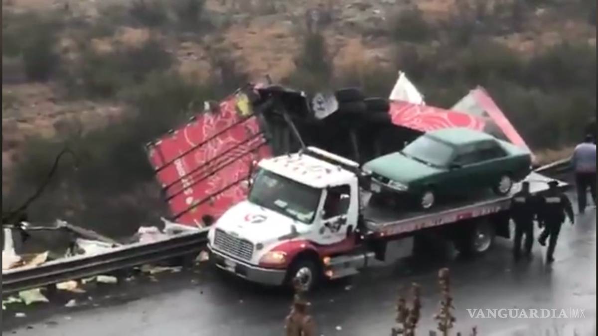 $!Accidentes y neblina nuevamente causan caos en carreteras de Saltillo a Monterrey