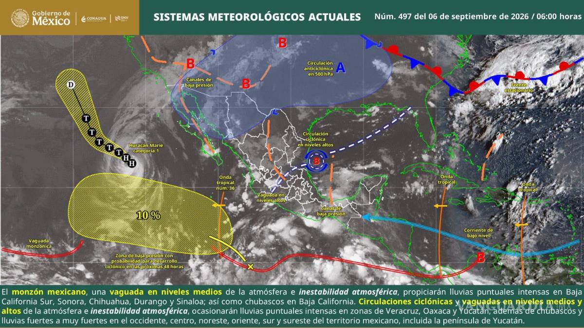 $!Se pronostican fuertes lluvias, actividad eléctrica y rachas de viento en Coahuila.