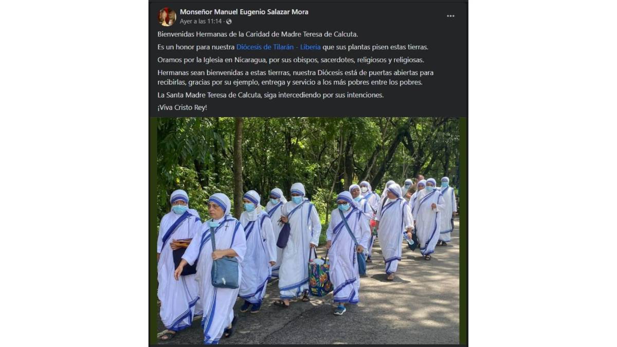 $!Gobierno de Nicaragua expulsa a 18 monjas de la orden de Teresa de Calcuta