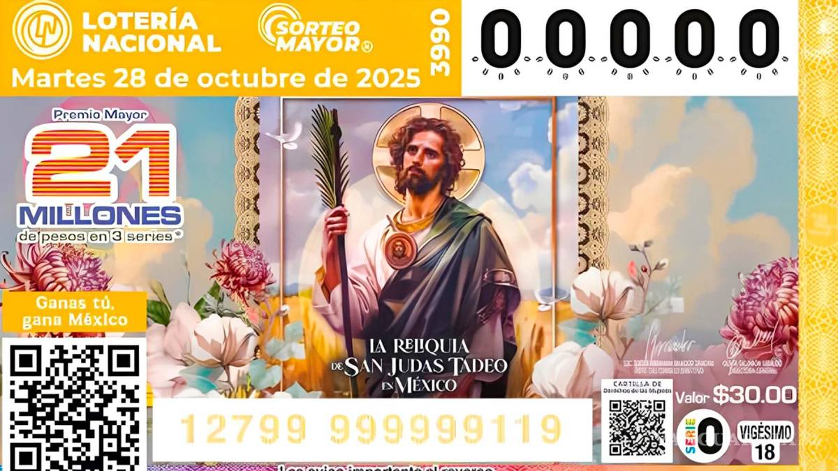 Ganador de Piedras Negras acude a cobrar premio de 1.6 millones de la Lotería Nacional