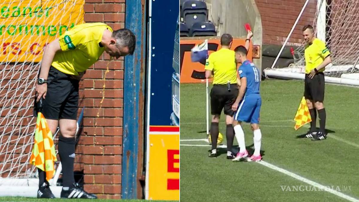 Expulsan a árbitro por vomitar en partido