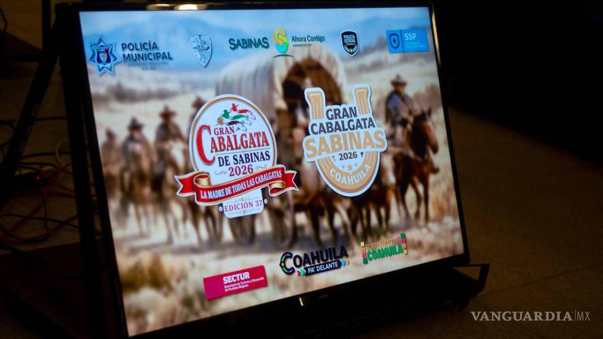 $!La Gran Cabalgata Sabinas 2026 se realizará el 12 de septiembre, en su edición 37.