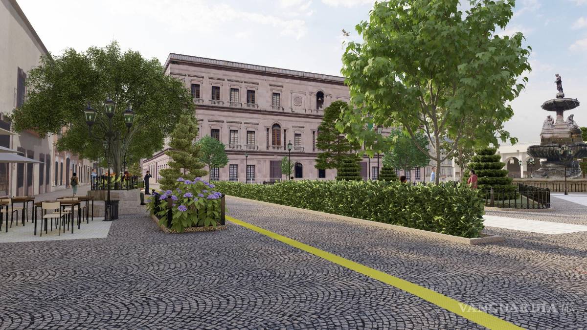 $!El proyecto contempla zonas peatonales y comerciales en el corazón de Saltillo.