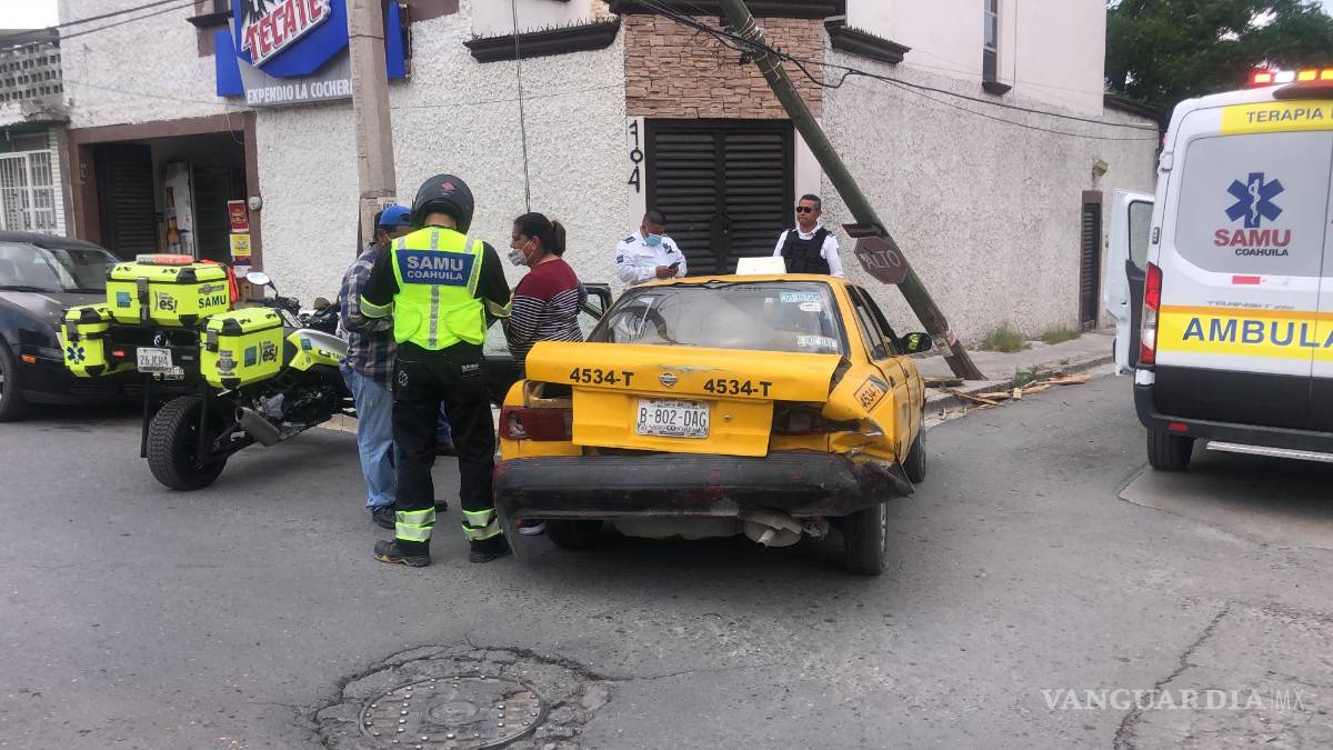 Se queda sin frenos en plena ‘bajada’ del IMSS en el centro de Saltillo
