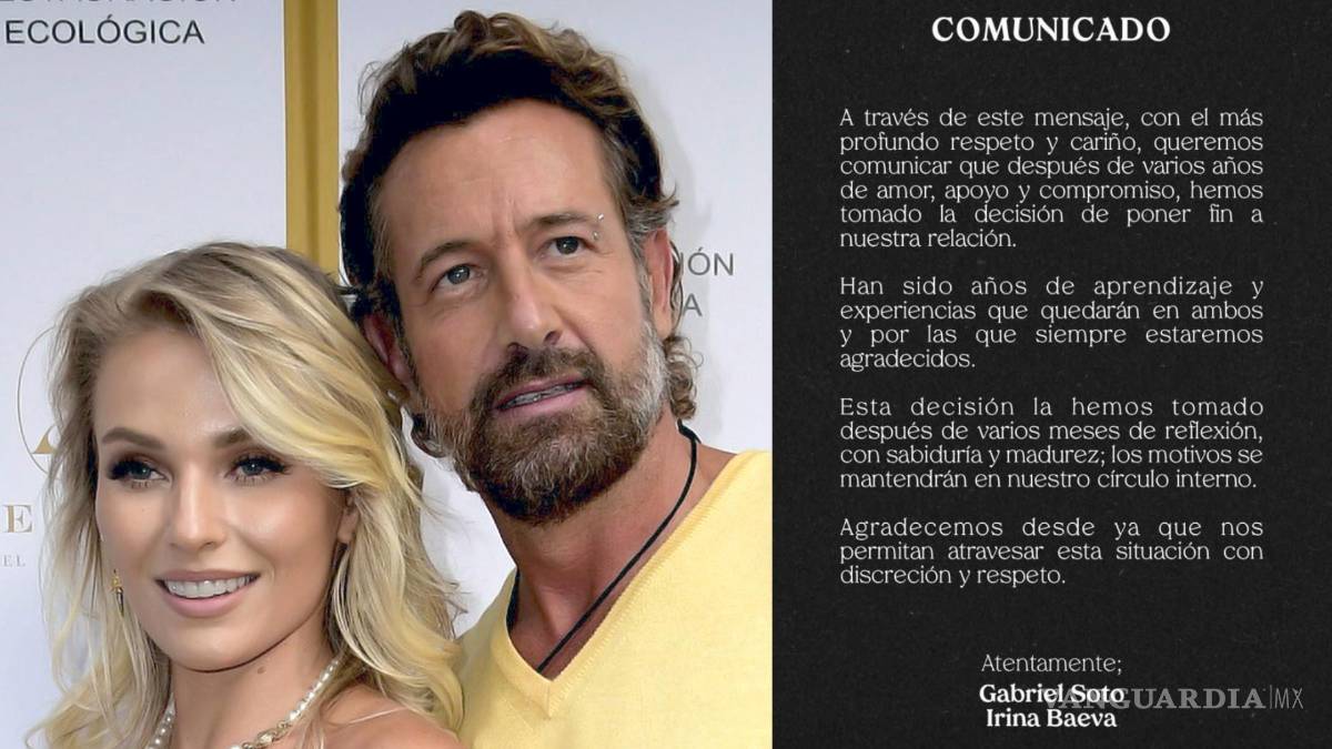 $!Gabriel Soto e Irina Baeva confirman separación a través de Instagram.