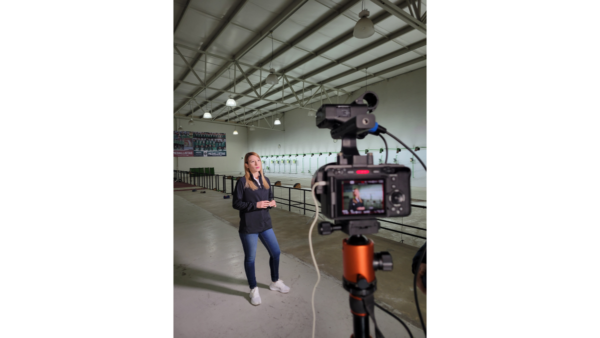 $!Marialejandra Centeno Nieves sigue los pasos de su hermano como tiradora deportiva.