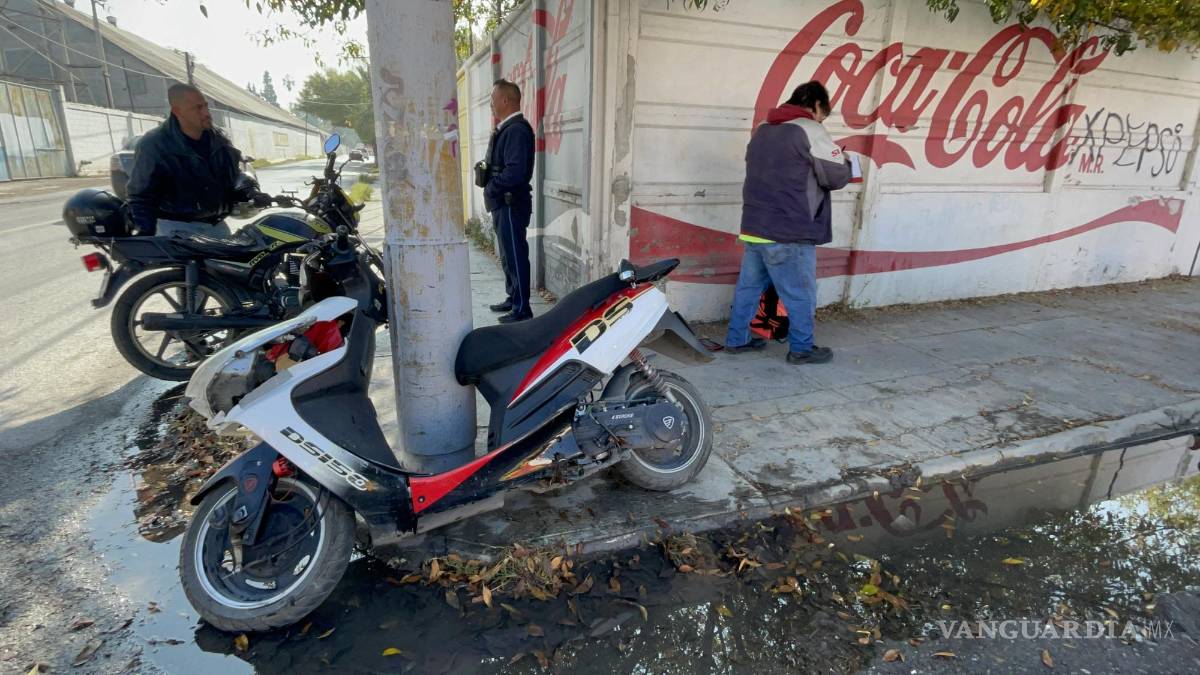 Conductora impacta a repartidor de Rappi al ignorar señalamientos en Saltillo