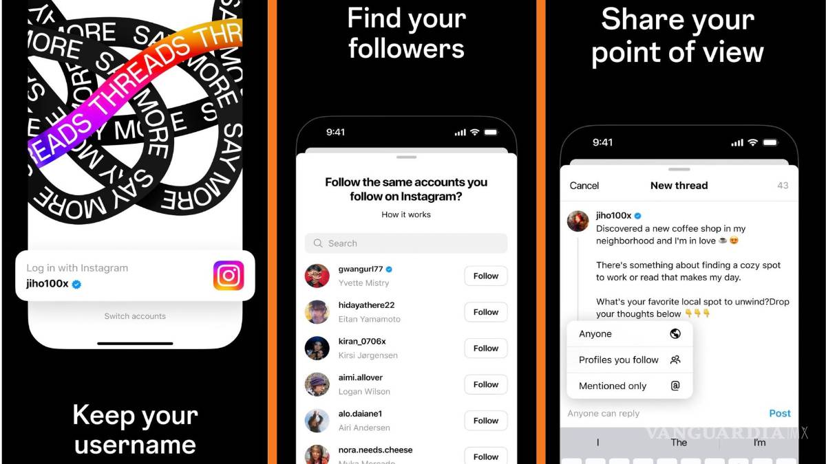 $!Aspectos que tendrá “Threads, an Instagram app”.