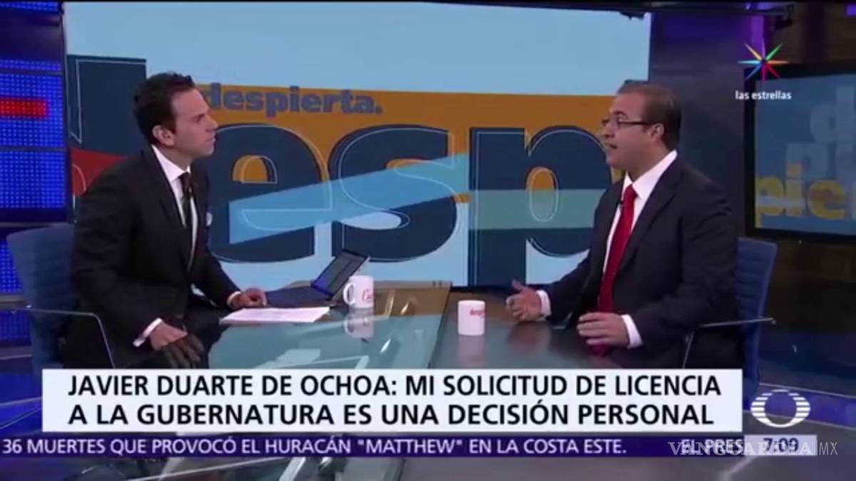 $!Han revelado que el exmandatario Javier Duarte pactó con Enrique Peña Nieto su huida y entrega.