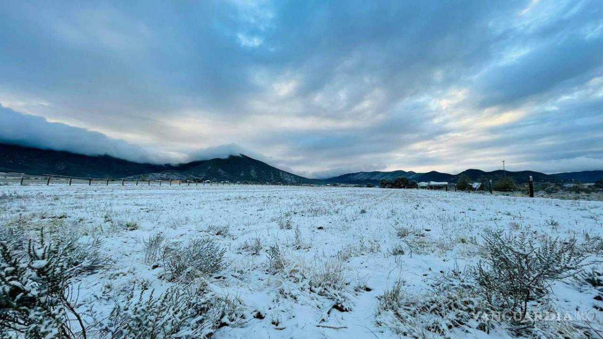 $!Arteaga se pinta de blanco en el último día del año