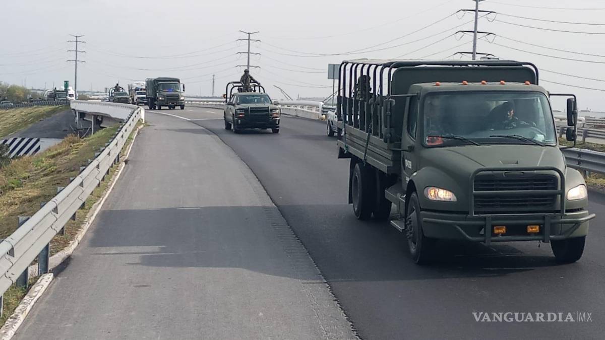 Contingente de 300 elementos del Ejército y GN arriba a Nuevo León