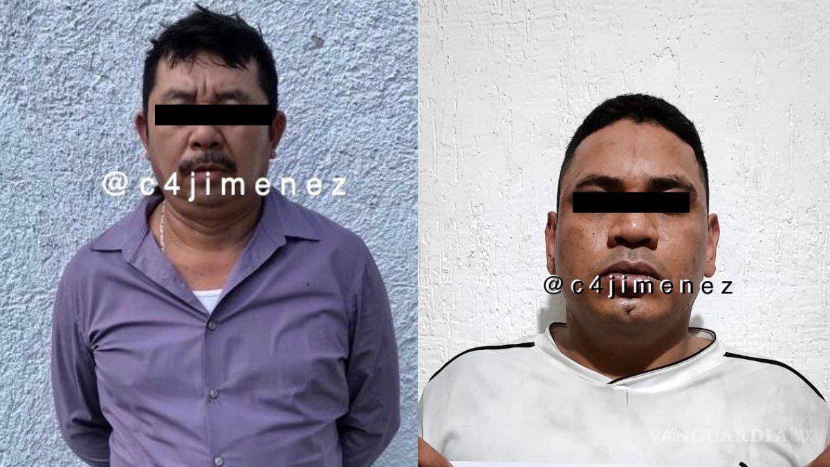 $!Los detenidos de nombres César ‘G’ conductor de un vehículo modelo “Avanza” de color café y Miguel ‘Y’ conductor del auto modelo “Bit” de color blanco, quedaron a disposición del fiscal del Ministerio Público.