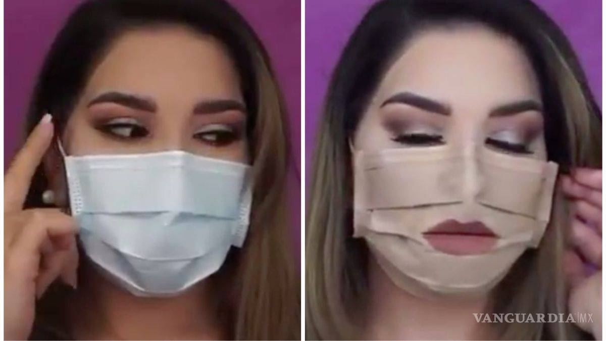 ¿Maquillar un cubrebocas? Una tendencia viral que no deberías realizar