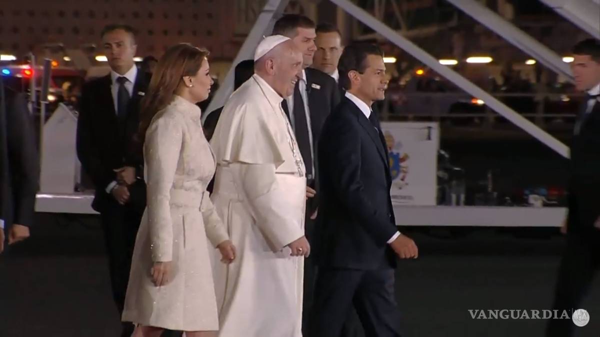 $!Así fue la llegada del Papa Francisco a México