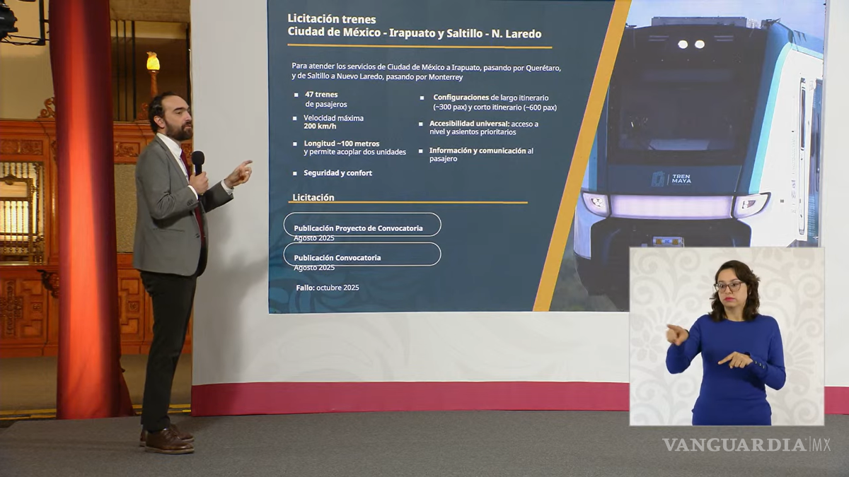$!Construcción del tren de pasajeros Saltillo-Monterrey-Nuevo Laredo iniciará en agosto; tendrá 11 estaciones