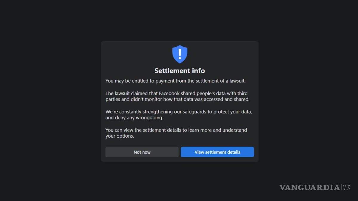 $!¿Creaste tu cuenta de Facebook en 2007? Puedes reclamar 725 mdd por vulneración de privacidad