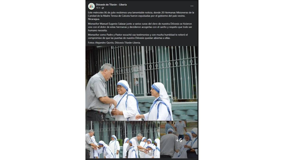 $!Gobierno de Nicaragua expulsa a 18 monjas de la orden de Teresa de Calcuta