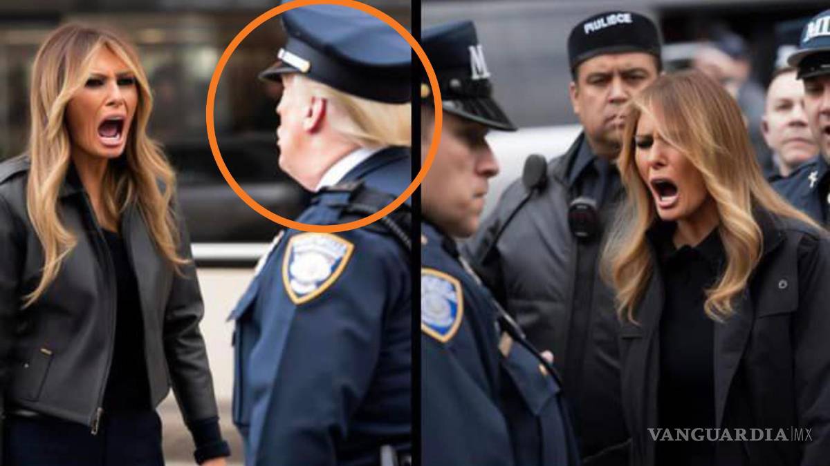 $!Para que no le cuenten, fotos de la detención de Donald Trump son fake